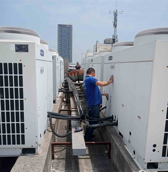 嘉荫中央空调制热和不制冷系统维修方法